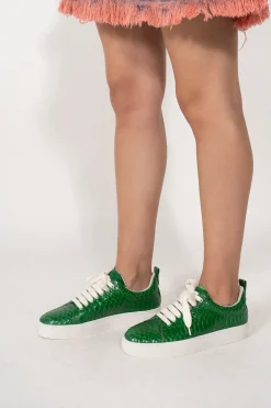 Marques ' Almeida Shoes | CLASSIC SNEAKER PHYTON GREEN