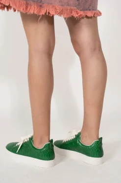 Marques ' Almeida Shoes | CLASSIC SNEAKER PHYTON GREEN