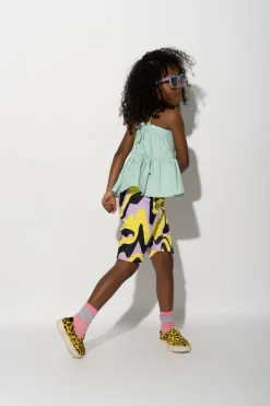 Marques ' Almeida Bottoms | Jersey | DARK WAVY PRINT BIKER SHORTS MULTICOLOUR