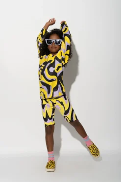 Marques ' Almeida Jersey | Tops | DARK WAVY PRINT LONG SLEEVE TOP MULTICOLOUR