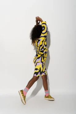 Marques ' Almeida Jersey | Tops | DARK WAVY PRINT LONG SLEEVE TOP MULTICOLOUR