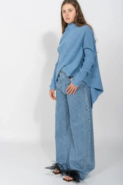 Marques ' Almeida Bottoms | Denim | DENIM BOYFRIEND TROUSERS BLUE