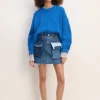 Marques ' Almeida Bottoms | M'a X Everlane | DENIM PATCHWORK MINI SKIRT BLUE