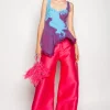 Marques ' Almeida Tops | Tops | DRILL TIE DYE PEPLUM CORSET TOP MULTICOLOUR