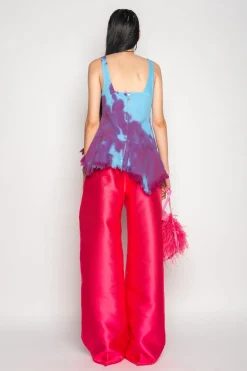Marques ' Almeida Tops | Tops | DRILL TIE DYE PEPLUM CORSET TOP MULTICOLOUR