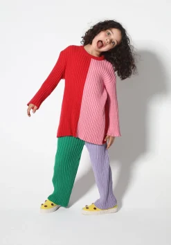 Marques ' Almeida Knitwear | Tops | DUO COLOUR CREW NECK JUMPER MULTICOLOUR