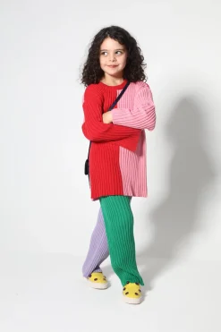 Marques ' Almeida Knitwear | Tops | DUO COLOUR CREW NECK JUMPER MULTICOLOUR