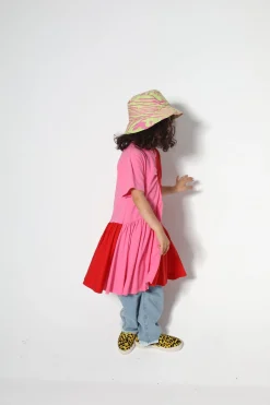 Marques ' Almeida Dresses | DUO COLOUR GATHERED JERSEY T-SHIRT DRESS MULTICOLOUR