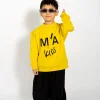 Marques ' Almeida Outerwear | Tops | EMBROIDERED CREW NECK IN YELLOW