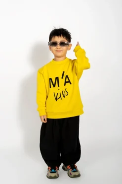 Marques ' Almeida Outerwear | Tops | EMBROIDERED CREW NECK IN YELLOW