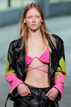 Marques ' Almeida Outerwear | Outerwear | FLAMES BIKER JACKET MULTICOLOUR