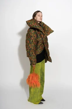 Marques ' Almeida Outerwear | FLORAL BROCADE M'A PUFFER JACKET MULTICOLOUR