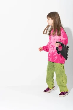Marques ' Almeida Jersey | Tops | FUSCHIA AND LIGHT SPLATTERED FLEECE CREW NECK PINK