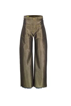 Marques ' Almeida Denim | Bottoms | DENIM PATCH POCKET BOYFRIEND JEANS GOLD