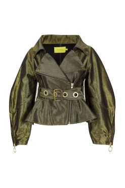 Marques ' Almeida Outerwear | Denim | DENIM POINTY JACKET GOLD