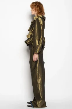 Marques ' Almeida Outerwear | Denim | DENIM POINTY JACKET GOLD