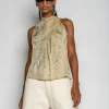 Marques ' Almeida Tops | Tops | DRAPED BLOUSE GOLD