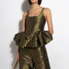 Marques ' Almeida Denim | Tops | LUREX FITTED CORSET GOLD
