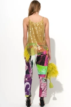 Marques ' Almeida Bottoms | GRAFFITI PRINT FLEECE TROUSERS MULTICOLOUR