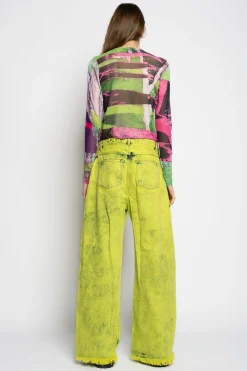 Marques ' Almeida Tops | Tops | GRAFFITI PRINT MESH TOP MULTICOLOUR