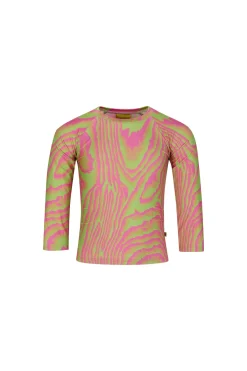 Marques ' Almeida Swimwear | GREEN AND PINK SWIMWEAR LONG SLEEVE TOP MULTICOLOUR