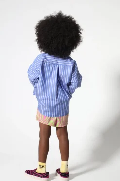 Marques ' Almeida Swimwear | Bottoms | GREEN AND PINK SWIMWEAR LOOSE SHORTS MULTICOLOUR