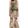 Marques ' Almeida Tops | Tops | GREEN BROCADE PEPLUM CORSET TOP MULTICOLOUR
