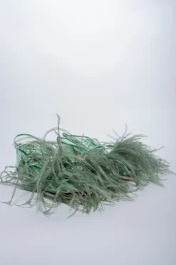 Marques ' Almeida Shoes | GREEN FEATHER STRAPPY SANDAL LIGHTGREEN