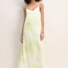 Marques ' Almeida Dresses | M'a X Everlane | GREEN TIE DYE SLIP DRESS LIGHTGREEN