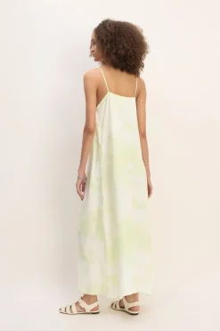 Marques ' Almeida Dresses | M'a X Everlane | GREEN TIE DYE SLIP DRESS LIGHTGREEN