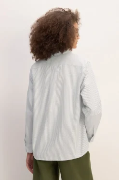 Marques ' Almeida Tops | M'a X Everlane | PATCHWORK SHIRT GREY