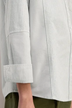 Marques ' Almeida Tops | M'a X Everlane | PATCHWORK SHIRT GREY