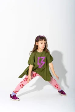 Marques ' Almeida Jersey | Tops | AND PINK THUNDER PRINT FLAP T-SHIRT KHAKI