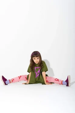 Marques ' Almeida Jersey | Tops | AND PINK THUNDER PRINT FLAP T-SHIRT KHAKI