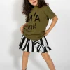 Marques ' Almeida Jersey | Tops | EMBROIDERED T-SHIRT KHAKI