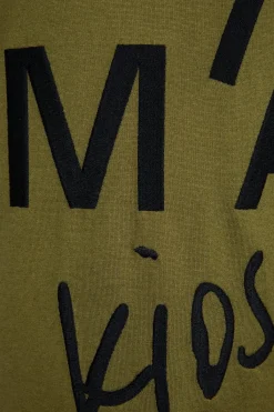 Marques ' Almeida Jersey | Tops | EMBROIDERED T-SHIRT KHAKI