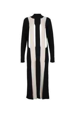 Marques ' Almeida Dresses | Knitwear | KNIT DRESS WITH SPLITS BLACKWHITE