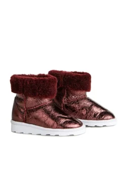 Marques ' Almeida Shoes | LEATHER BOOTS IN BURGUNDY