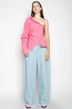 Marques ' Almeida Bottoms | Denim | LIGHT BLUE BOYFRIEND TROUSERS LIGHTBLUE