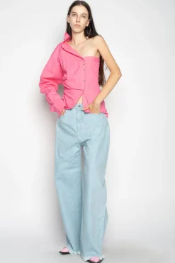 Marques ' Almeida Bottoms | Denim | LIGHT BLUE BOYFRIEND TROUSERS LIGHTBLUE