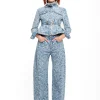 Marques ' Almeida Denim | Bottoms | LIGHT BLUE BROCADE DENIM BOYFRIEND TROUSERS LIGHTBLUE