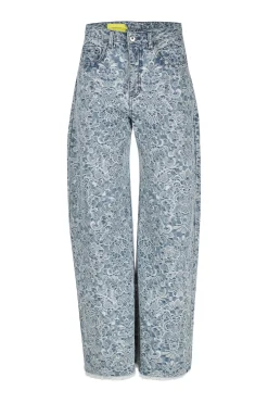 Marques ' Almeida Denim | Bottoms | LIGHT BLUE BROCADE DENIM BOYFRIEND TROUSERS LIGHTBLUE