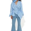 Marques ' Almeida Bottoms | Denim | LIGHT BLUE FEATHER HEM CAPRI JEANS LIGHTBLUE