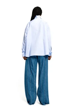 Marques ' Almeida Tops | LIGHT BLUE LOOSE FIT TIE SHIRT LIGHTBLUE