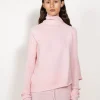 Marques ' Almeida Knitwear | Tops | LIGHT PINK DRAPED JUMPER IN MERINO KNIT LIGHTPINK