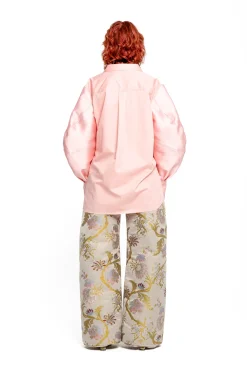 Marques ' Almeida Tops | LIGHT PINK SHIRT WITH MIKADO BOMBER SLEEVES LIGHTPINK