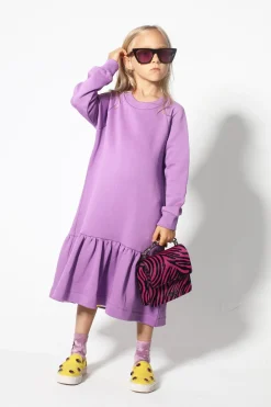 Marques ' Almeida Jersey | Dresses | CREW NECK GATHERED DRESS LILAC