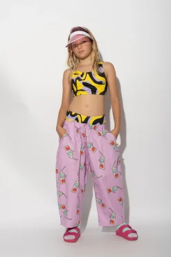 Marques ' Almeida Bottoms | 3D GLASSES PRINT BALLOON TROUSERS LILAC