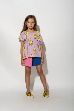 Marques ' Almeida Tops | HANDS PRINT BALLOON SLEEVE TOP LILAC