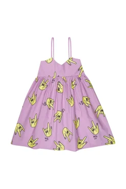 Marques ' Almeida Dresses | HANDS PRINT STRAP DRESS LILAC